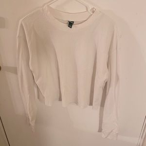 Wild fable cropped long sleeve shirt